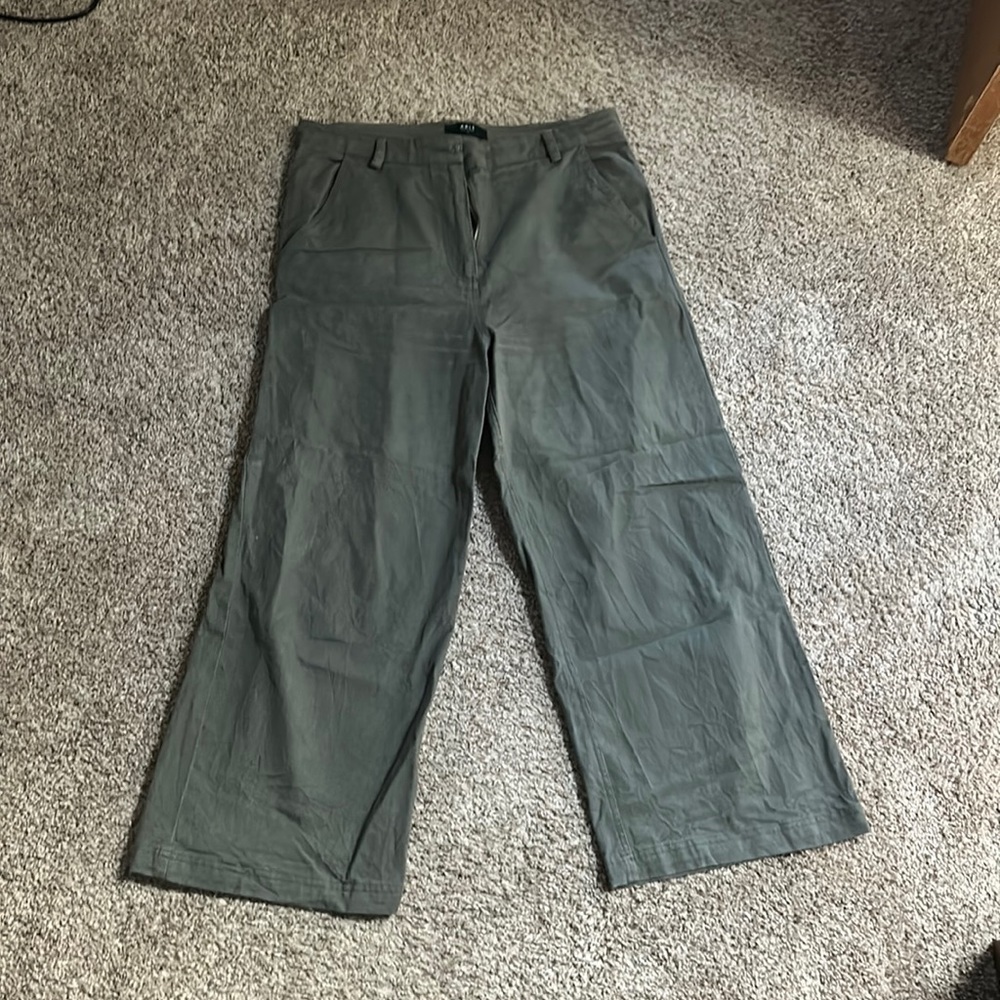 Able Aarti Wide Leg Crop Green size 12